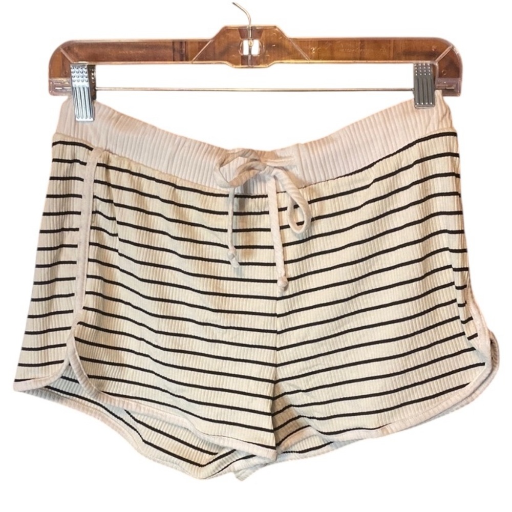 Striped Athletic Shorts for Women